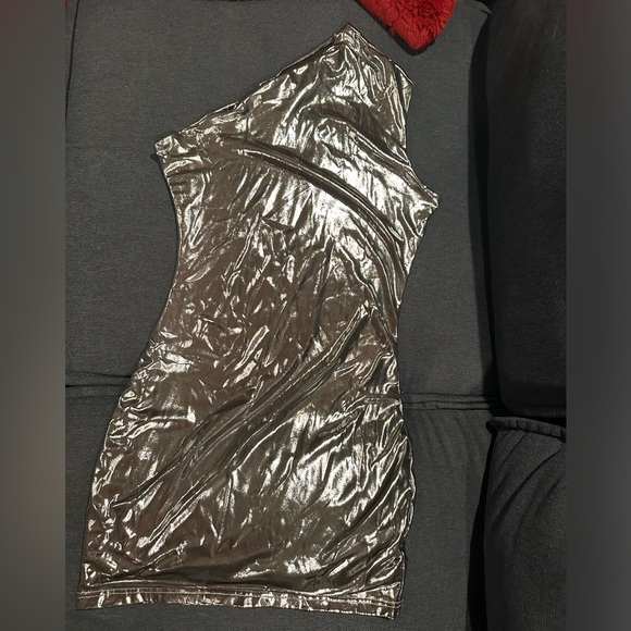 Silver Mini Dress - Picture 2 of 3